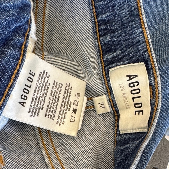 AGOLDE Lyle Jeans Size 29 Organic Cotton Elastane Blend Zip Fly #A9023C-1370 - Picture 8 of 10